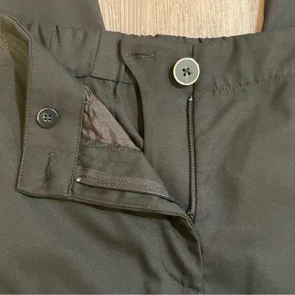 Anthro Maeve Black Straight Leg Cropped Pants - size 4 - Picture 4 of 7